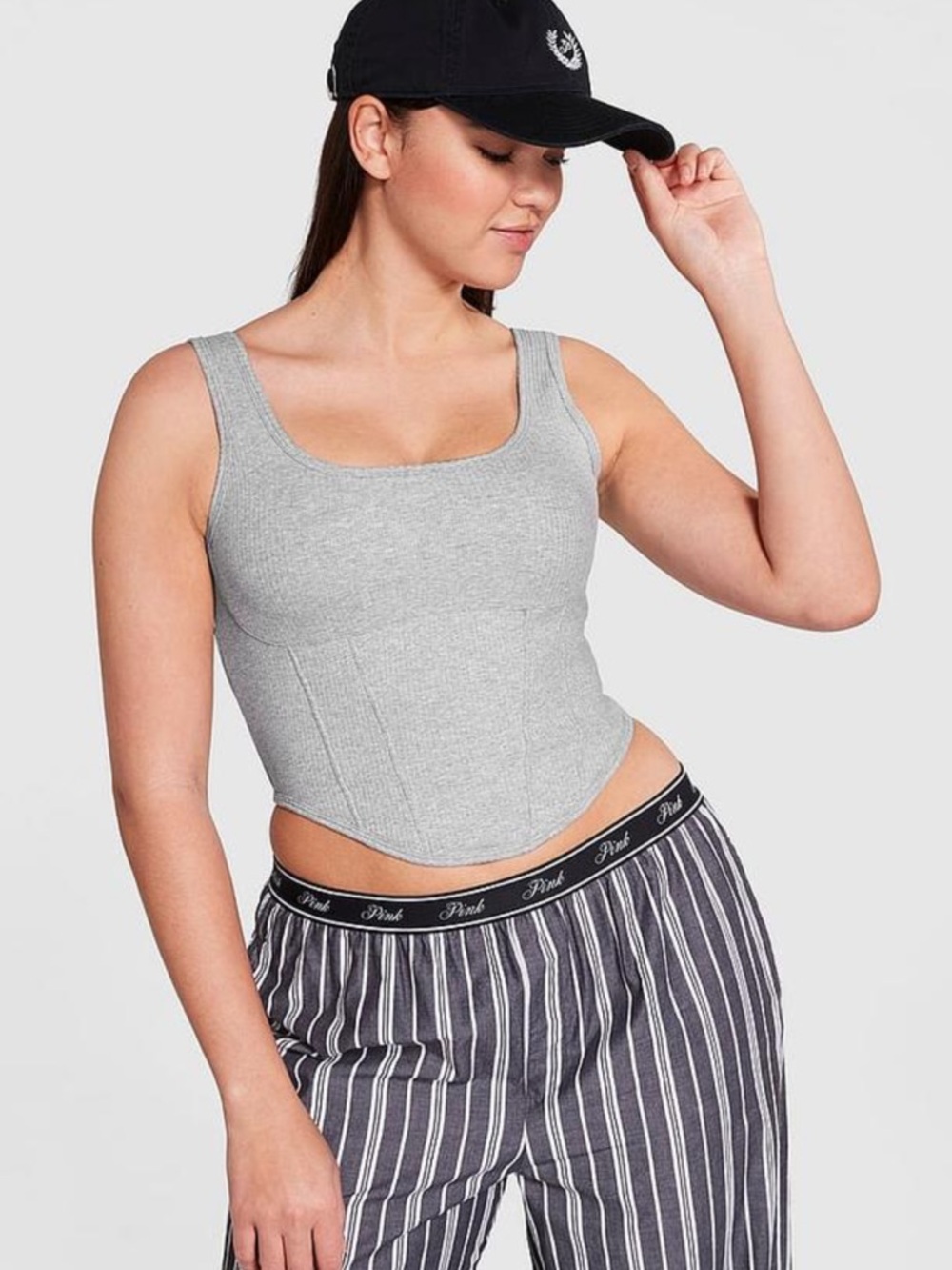 NWT PINK THE CINCHED CORSET TOP